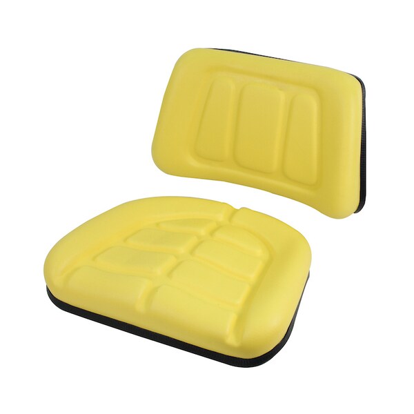 Seat Cushion Set, Trapezoid, Yellow 0" x0" x0"